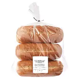 Walmart Freshness Guaranteed Wheat Sub Bakery Bread Rolls, 16 oz, 6 Count offer