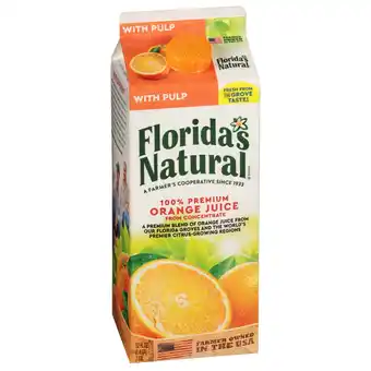 Walmart Florida's Natural Orange Juice With Pulp 52 oz offer