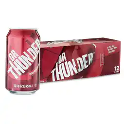 Walmart Great Value Dr Thunder Soda Pop, 12 fl oz, 12 Pack Cans offer