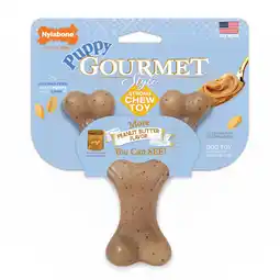 Walmart Nylabone Gourmet Style Strong Wishbone Puppy Chew Toy Peanut Butter Small (1 Count) offer