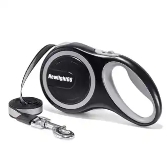 Walmart New Comfort Large Tape Retractable Dog Leash, 26 ft, Gray(for Dogs up to 120 lbs)-Newlight66 offer