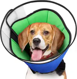 Walmart Soft Dog Cone, Adjustable Dog Recovery Cone Collar, Dog Cones for Large Medium Small Dogs, Blue offer