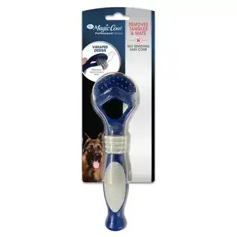 Walmart Four Paws Magic Coat Instant mat Removing Comb Black offer