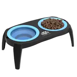 Walmart PETMAKER Elevated Pet Bowls with Nonslip Stand for Dog/Cat Food and Water offer