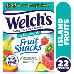 Walmart Welch's Fruit Snacks, Island Fruits, .8 oz, 22 Count offer