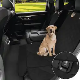Walmart Angooni Dog Car Seat Cover for The Back Seat, Fits Most Cars, Trucks, and SUVs(53 x 47 inch), Black offer