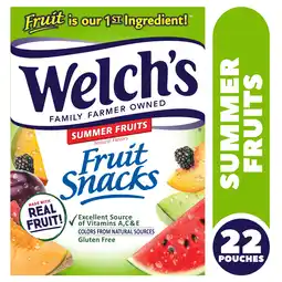 Walmart Welch's Summer Fruit 22ct offer