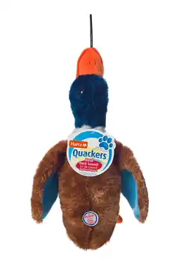 Walmart Hartz Quackers Plush Duck Dog Toy Colors Vary offer