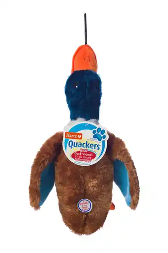 Walmart Hartz Quackers Plush Duck Dog Toy Colors Vary offer