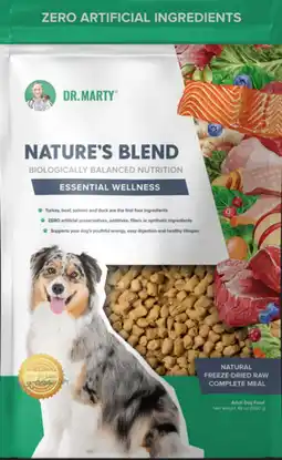 Walmart Dr. Marty Nature's Blend Freeze Dried Raw Dog Food 6-oz offer