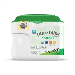 Walmart Pure Bliss by Similac Organic Powder Baby Formula, USDA-Certified Organic, 20.6-oz Tub offer