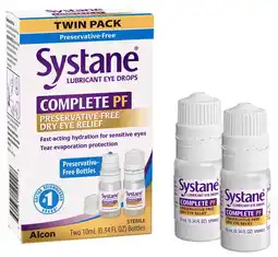 Walmart Systane Complete Lubricant Eye Drops 10ml, Twin Pack offer