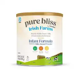 Walmart Pure Bliss by Similac Irish Farms Powder Baby Formula, Easy to Digest, 24.7-oz Can offer