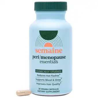 Walmart Semaine Menopause 30 Ct. Better Mood, Hormone Balance, Less Hot Flashes | Clinically Proven Formula offer