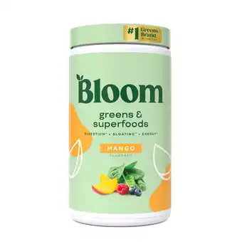 Walmart Bloom Nutrition Greens & Superfoods Powder, Mango, 25 Servings offer