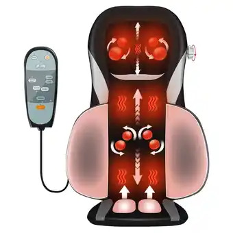 Walmart Costway Shiatsu Massage Cushion w/Heat Massage Chair Pad Back Massager Gray offer