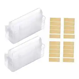 Walmart yotijay 2x20 Pieces Clear Holder for Gift Packaging Crafts Chapstick Holder With Sticker offer