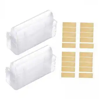 Walmart yotijay 2x20 Pieces Clear Holder for Gift Packaging Crafts Chapstick Holder With Sticker offer