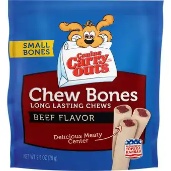 Walmart Canine Carry Outs Chew Bones Beef Flavor Dog Snacks, 2.8-Ounce offer