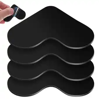 Walmart 4 Pcs Carpet Tape Non Slip Rug Pads for Hardwood Area Heart Holder Stickers Holders Floors Grippers offer