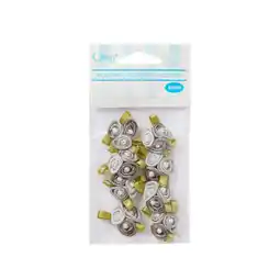 Walmart Offray Ribbon Accessories 1 Grey Tri-Color Ribbon Rose Cluster, 8-Pack Polyester Bows offer
