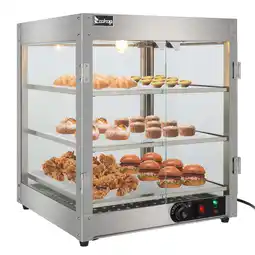 Walmart Ktaxon Commercial Food Warmer 3-Tier Countertop Food Pizza Pastry Warmer Display Case 800W 110V offer