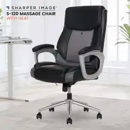 Walmart Sharper Image S-120 Massage and Heat Office Chair, Black/Gray offer