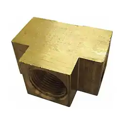 Walmart Manufacturer Varies Extruded Tee, Brass, 1/4 in, FNPT, 10 PK 6AYU7 offer