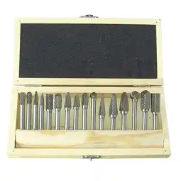 Walmart Westward Carbide Bur Set,Single Cut,1/4,16pcs 2LYR9 offer