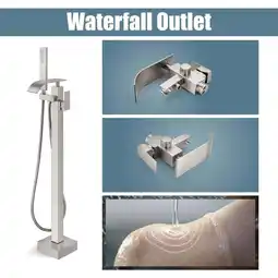 Walmart PWTOOL High-Pressure Handheld Shower Faucet Fingerprint-Resistant Surfaces Tub Faucet for Home Hotel offer