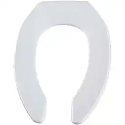 Walmart BEMIS 1955CTFR-000 Toilet Seat, Without Cover, Plastic, Elongated, White offer