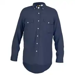 Walmart Mcr Safety FR L Sleeve Shirt,8.7 cal/sq cm,Nav Blue S1NL offer