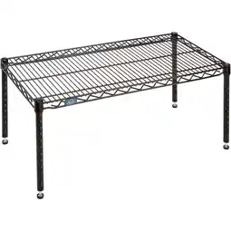 Walmart Nexel Black Epoxy Wire Dunnage Rack - 36W x 18D x 14H offer
