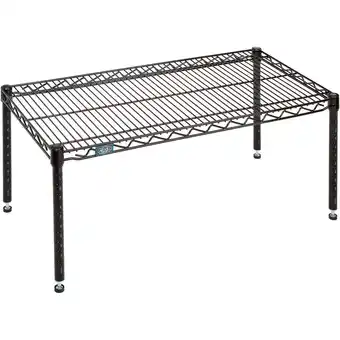 Walmart Nexel Black Epoxy Wire Dunnage Rack - 36W x 18D x 14H offer