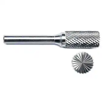 Walmart Manufacturer Varies Cylinder Bur SB,Flat End,1/2,Carbide 19D808 offer