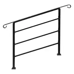 Walmart Ktaxon Handrail for Stairs Fits 1-4 Step Stair Railing Handrail for Outdoor Step - Upgraded offer