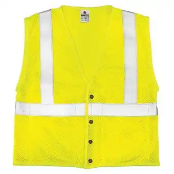 Walmart Kishigo Flame Rsist Hi Vis Vest,Class 2,4XL,Lime ASFM300-4X offer
