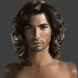 Walmart YMUQEIGH Clearance Fashion Cool Wigs Short Natural Hair Chocolate Color Handsome Wig Men's offer
