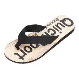 Walmart Cathalem Mens Comfortable Sandals Men's Flip Flops Thong Sandals with Arch Support(Black,44) offer