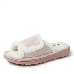 Walmart Dearfoams Women's Orla Adjustable Shower Slide House Shoe Slipper offer