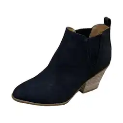 Walmart Fesfesfes Womens Fall Boots Vintage Slip On Boots Pointed Toe Round Thick Heel Short Shoes 7.5(40) offer