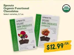 Sprouts Farmers Market Sprouts Organic Functional Chocolates offer