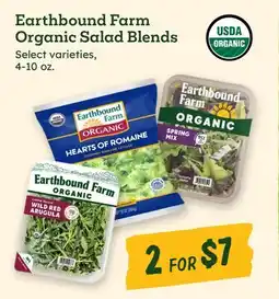 Sprouts Farmers Market Earthbound Farm Organic Salad Blends offer