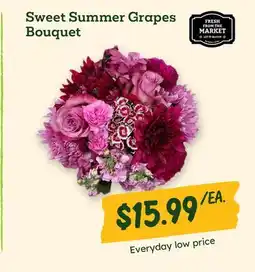 Sprouts Farmers Market Sweet Summer Grapes Bouquet offer