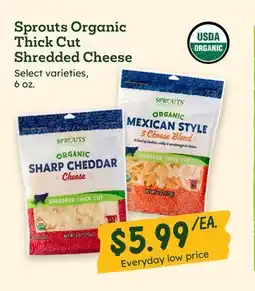 Sprouts Farmers Market Sprouts Organic Thick Cut Shredded Cheese offer