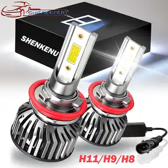 Walmart H9 H8 H11 LED Headlight Bulbs 120W 12000LM 6000K H11 LED Hi/Low Beam/Fog Lights,2pcs offer