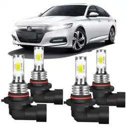 Walmart For Honda Accord 2006-2012 - 9005+9006 Combo LED Headlight Bulbs High Low Beam offer