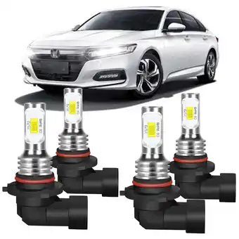 Walmart For Honda Accord 2006-2012 - 9005+9006 Combo LED Headlight Bulbs High Low Beam offer