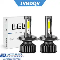 Walmart For Honda Element 2009-2011 LED Headlights Pair H4 High/Low Beam Bulbs 60W 6000K Super Bright White offer