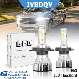 Walmart For Honda Odyssey 1995-2004 LED Headlights H4/9003 High Low Beam Bulb 2Pcs 36W 6000K Bright White offer